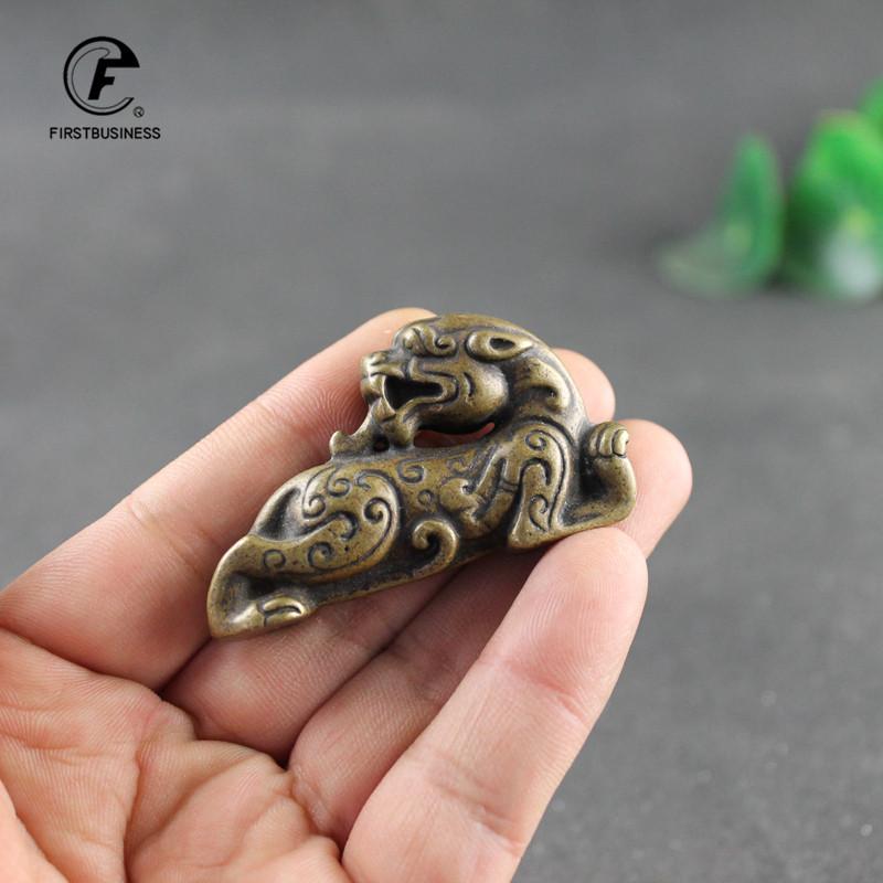 Vintage Chinese Mythological Animal Lucky Pixiu Figurines Miniatures Home Decoration Crafts Accessories Desktop Ornaments