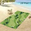 Funny Golf Landscape 2D Flat Printed Microfiber Beach Towel 1Pc Sandproof Waterproof Holiday Travel Sunbath Sea Towel