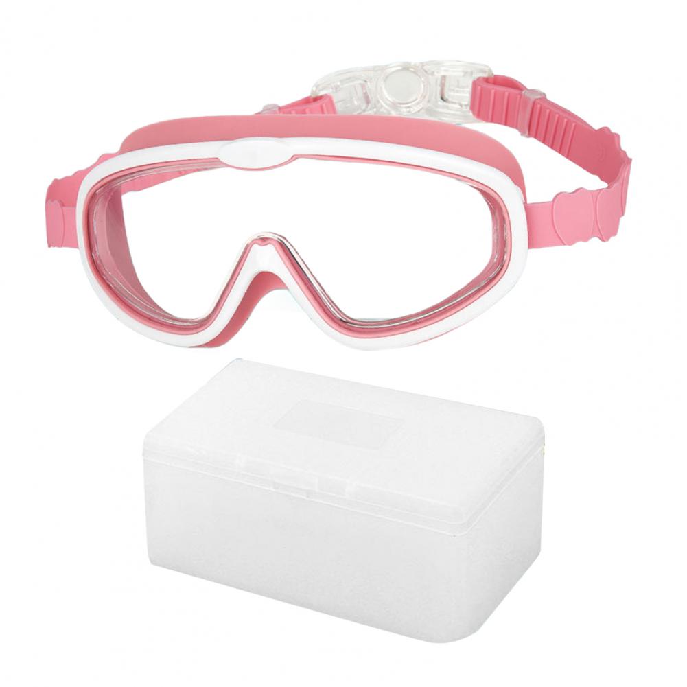 Kids' Swimming Goggles Silicone Seal Swim Goggles Kids' Anti-fog Swimming Goggles with Clear View Waterproof Pool for Children