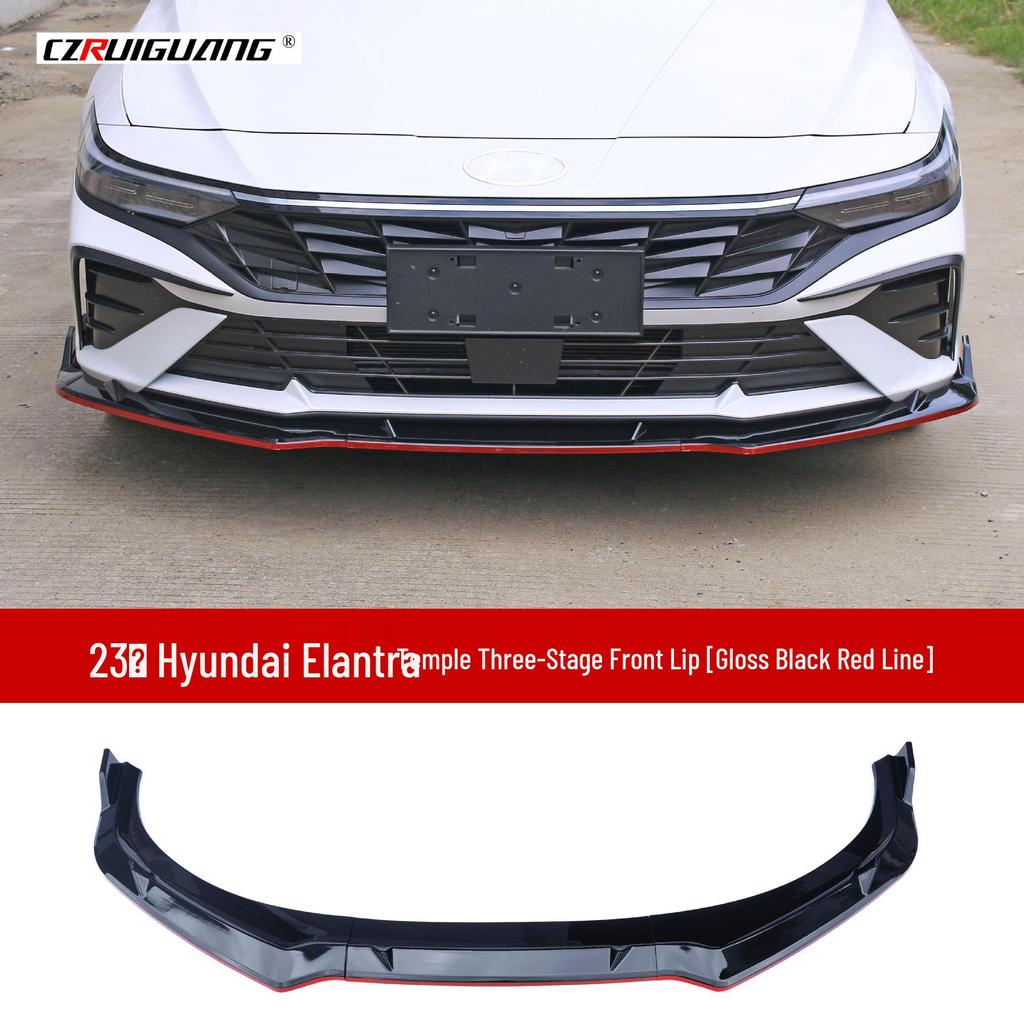 23-Model Hyundai Elantra Custom Body Kit: Front Splitter, Lip, Side Skirts, Louvers, Rear Spoiler, and Corner Protectors