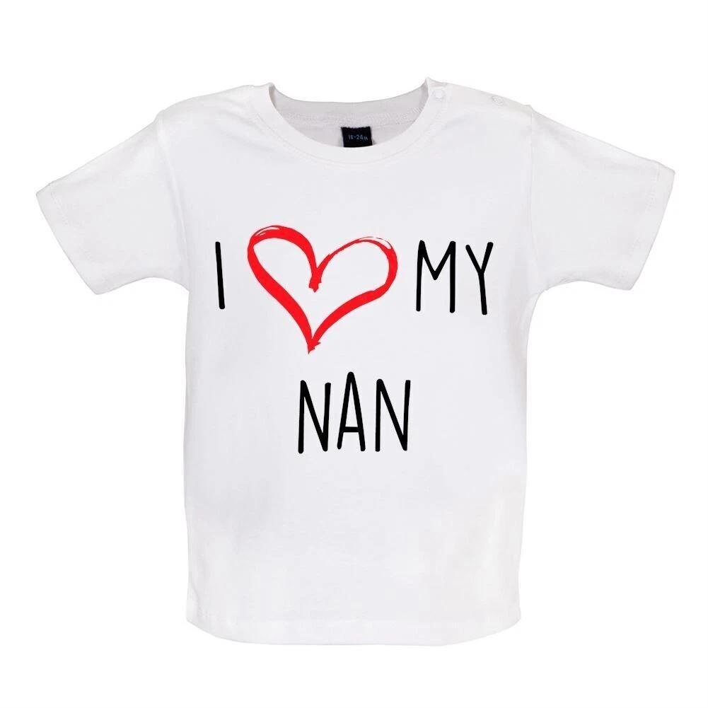 I Love My Nan - Kids T-Shirt / Bodysuit - Grandma Great Grandmother Grandma 160