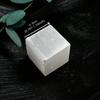 Natural White Selenite Cube Reiki Healing Mineral Specimen Clear Crystal Stone Cube Tumbled Folk Crafts for Home Decoration