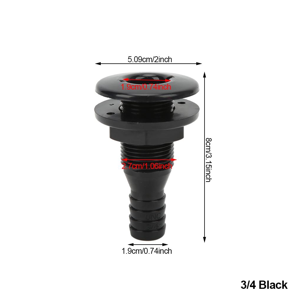 Racord de trecere prin coca, conector drept pentru furtun de 5/8, 3/4 1-1/2in, bărci, marine, accesorii marine, racord pentru furtun de trecere prin coca