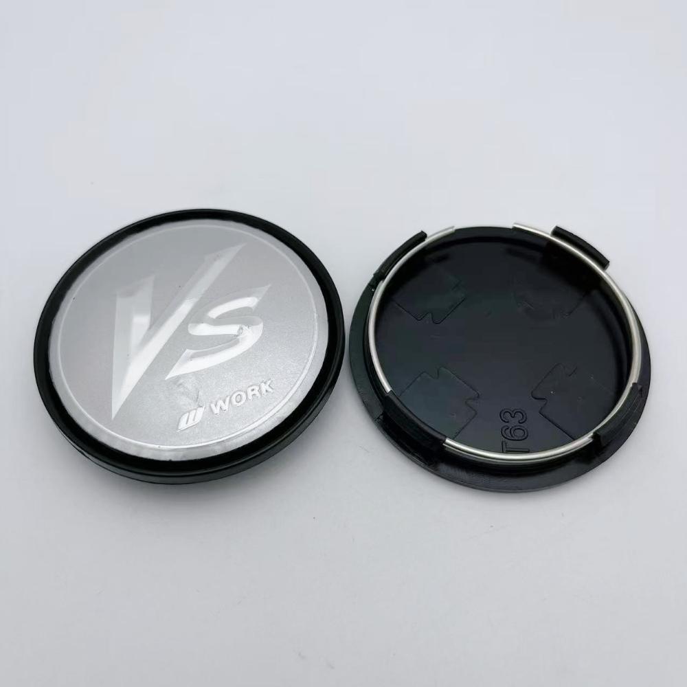 4 stuks JDM 63mm 58mm VS W Werk Logo Embleem Badge Auto Wiel Naafkap Wiel Naafkap Velgen Stofkap M592 Auto Styling Accessoires