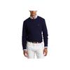 Polo Ralph Lauren FW22 Solid Logo Embroidered Cable Knit Cashmere Sweater Men sweater Navy 710876762-002