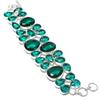 Natural Indicolite Tourmaline Gemstone 925 Sterling Silver Bracelet 7-8" e5F03