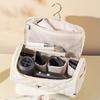 Travel Hair Dryer Bag Quilted Hair Dryer Pouch with Hook Portable Padded Hair Tools Organizer