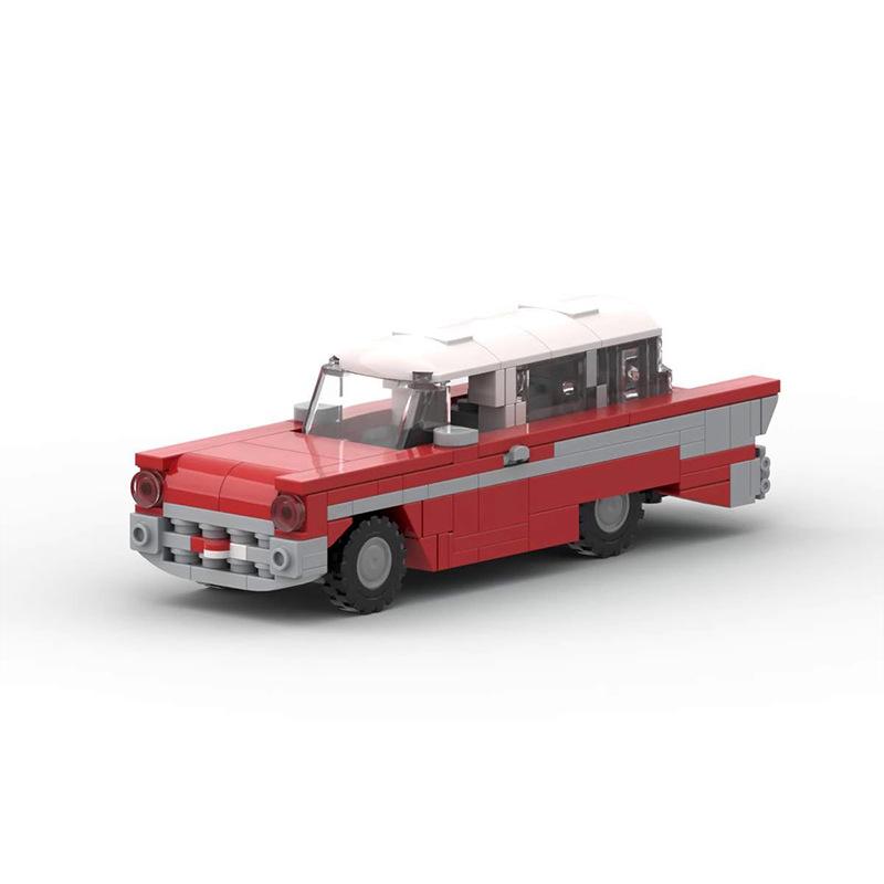MOC-83031 Snow Suit Blue Nomad Compatible Building Blocks 6 Grid Car Educational Assembly Toy Car Model Gift For Men