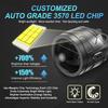 MAXGTRS 3.0 Inch Bi LED Projector Lens Fog Lights 6000K Lens Universal H8 Driving Light Lenses Spotlights