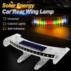 Universal Car Rear Wing Lamp Solar Energy Car Ambient Lighting  Car Exterior Trim