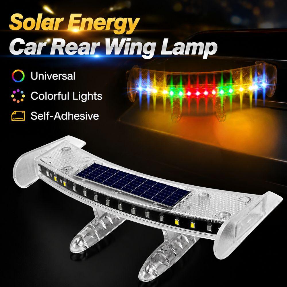 Universal Car Rear Wing Lamp Solar Energy Car Ambient Lighting Car Exterior Trim