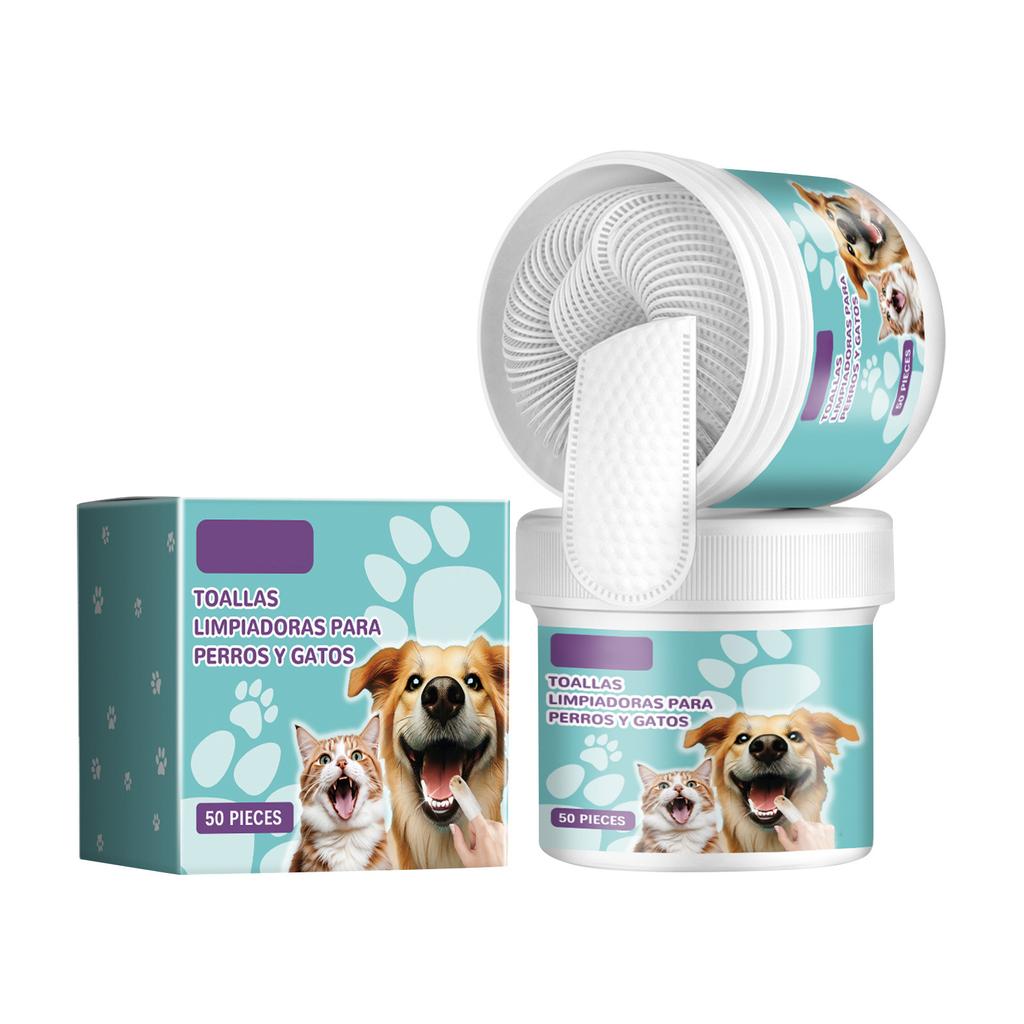 Cat And Dog Teeth Cleaning Finger Sleeves To Remove Tartar, Clean The Mouth, Moisturize And Refresh The Care Pet Cleaning Finger Sleeves