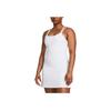 Under Armour UA Meridian Solid Color Midi Slim Fit Sleeveless Dress Women Dresses White 1383666-100