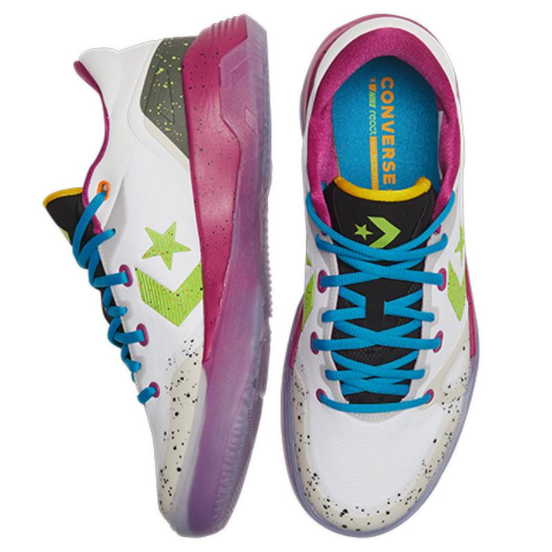 Converse G4 Round-toe Lace-up Low-Top Air Zoom Basketball Shoes Unisex White