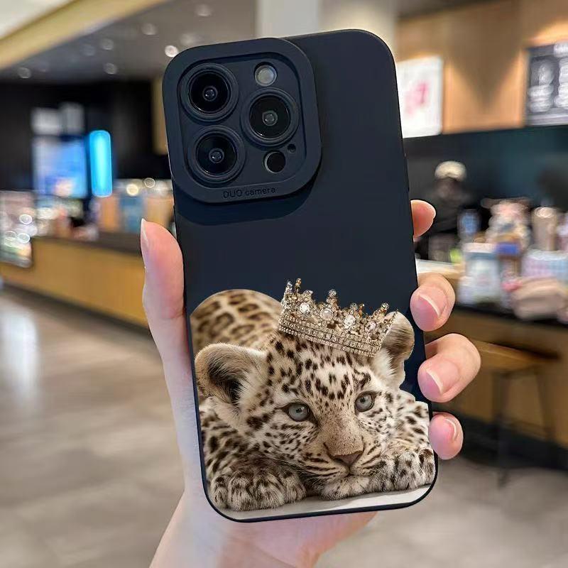 

Leopard Print Phone Case for iPhone 13 to 17 Pro Max iPhone 15 Plus