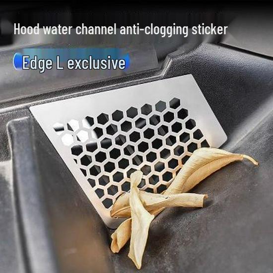 Stainless Steel Insect-Proof Anti-Clog Drain Cover for Ford Edge L Windshield Trough