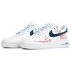 Nike Air Force 1 Kaleidoscope, First, Shopping Bag Leather Abrasion Resistant Low top Skateboard Shoes Unisex CW2288-111(Team113-S-BOX)
