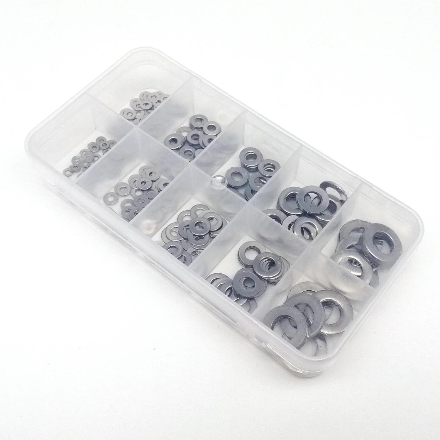 320 шт. GB97 Прокладка Кольцо Плоская Шайба Разные Размеры Ассортимент Комплект Набор — фото 6