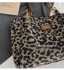 Large-Capacity Leopard Print Tote Bag - Women's Versatile Retro Shoulder Bag