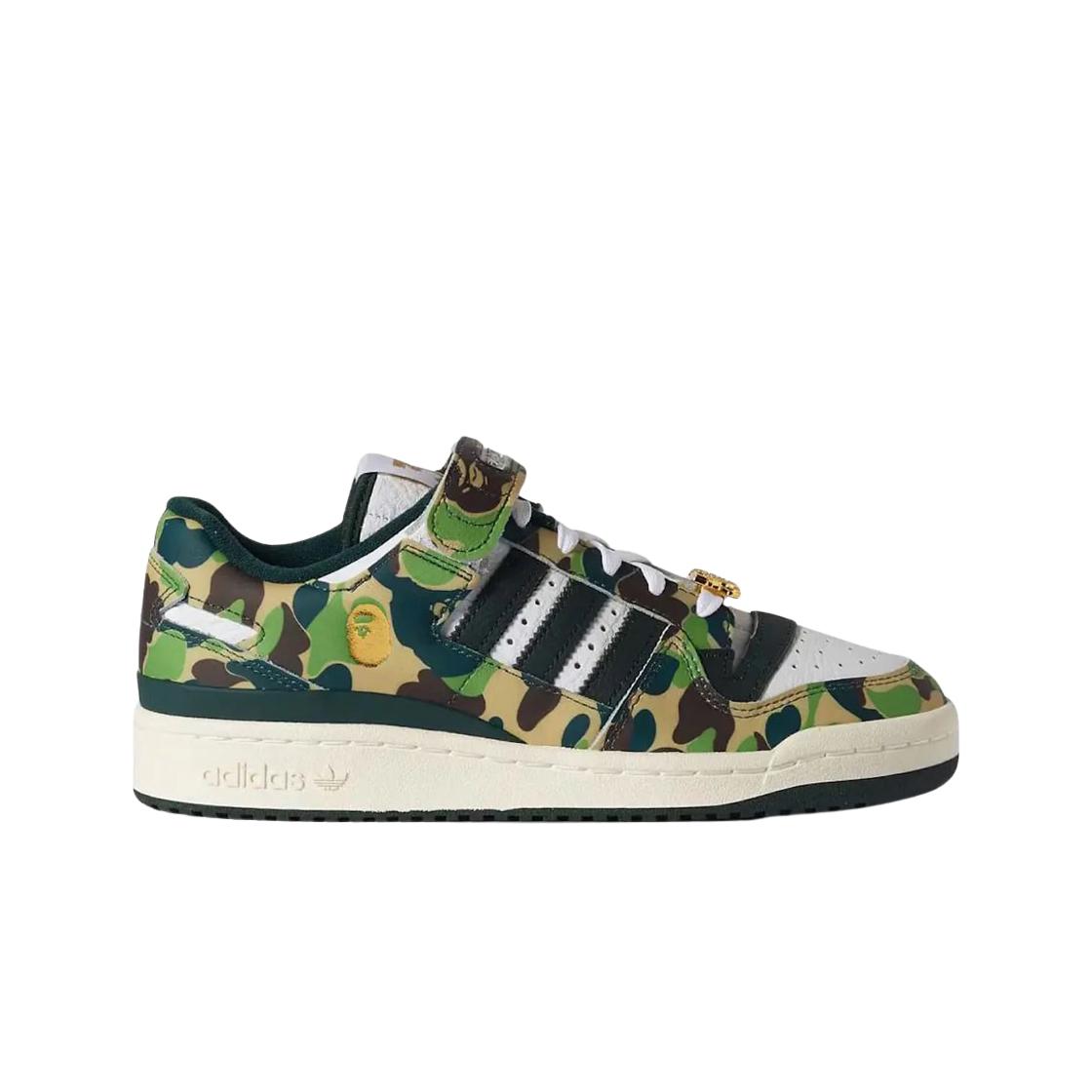 

Мужские кроссовки Adidas x BAPE Forum 84 Low Green Camo ID4771