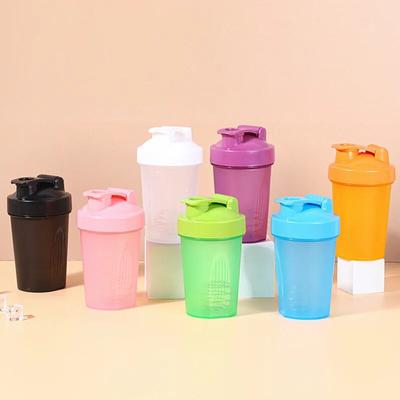 Sports Water Cup Portable Protein Powder Meal Replacement Milk Shake Stirring Cup 400ml Plastic Fitness Shaker Cup Male