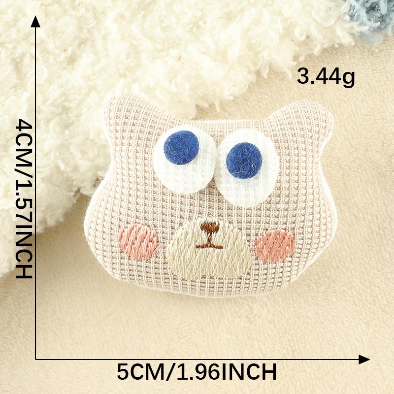 Computer Embroidery Label Decorative Jewelry Doll Rabbit Three-Dimensional Patch Sticker Clothing Accessories Diy Hand-Embroidered Cloth Label