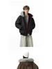 Unisex Double-Sided Wear Snow Eagle Fur Collar Hooded Jacket - Warm Cotton Autumn/Winter Plus Velvet Couples Design