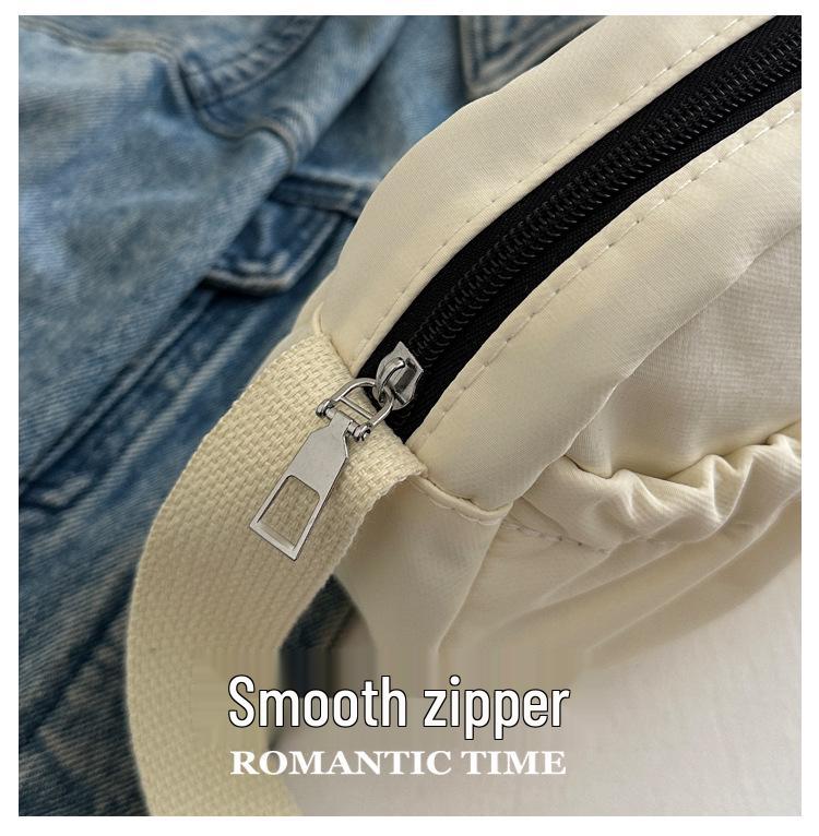 Japanische einfarbige kleine Umhängetasche - Lässige, vielseitige Modehandtasche für Damen