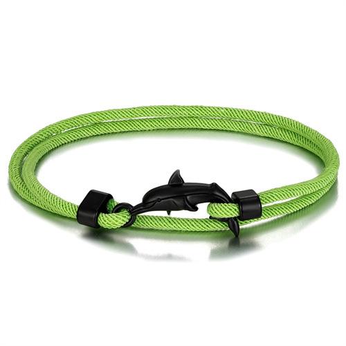 Black Cute Little Dolphin Hand Rope Small Fresh Animal Color Multi-Layer Adjustable Men'S And Women'S Bracelets