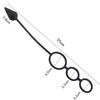 Men Time Delay Three Ring Cock Penis Lock Anal Butt Plug Prostate Massager Sex Toys