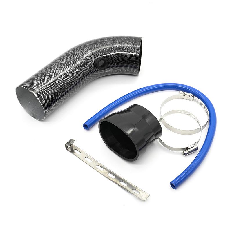 3" 76mm Universal Car Racing Cold Air Intake System Turbo Induction Pipe Tube Kit Cone High Flow Performace Air Filter Inlet
