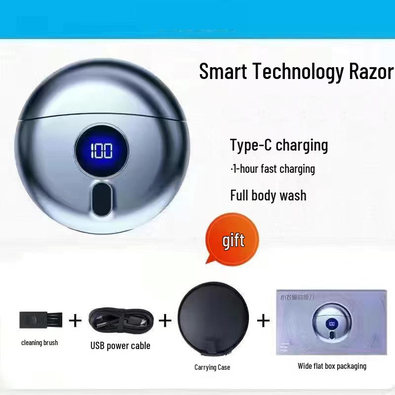 Portable Flying Saucer Electric Shaver for Men - Great Birthday Gift