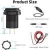 12V 48W USB Charger Outlet Waterproof Charger Socket PD Type C and QC3.0 USB Port USB Socket for Car Boat Marine Truck