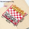 1/12 Scale Magnetic Mini Chess Board Game Red Table Model Scene Decoration for Dollhouse Simulated Accessories