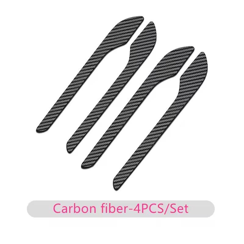 2/4PCS Carbon Fiber Car Door Handle Sticker for Tesla Model Y/3 Anti-Scratch Door Handle Protector Decorative Sticker for Tesla