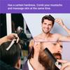 1 Pcs Men Folding Pocket Comb PP Teeth Detangling Hair Beard Comb Metal Handle Foldable Combing Facial Mustache Comb