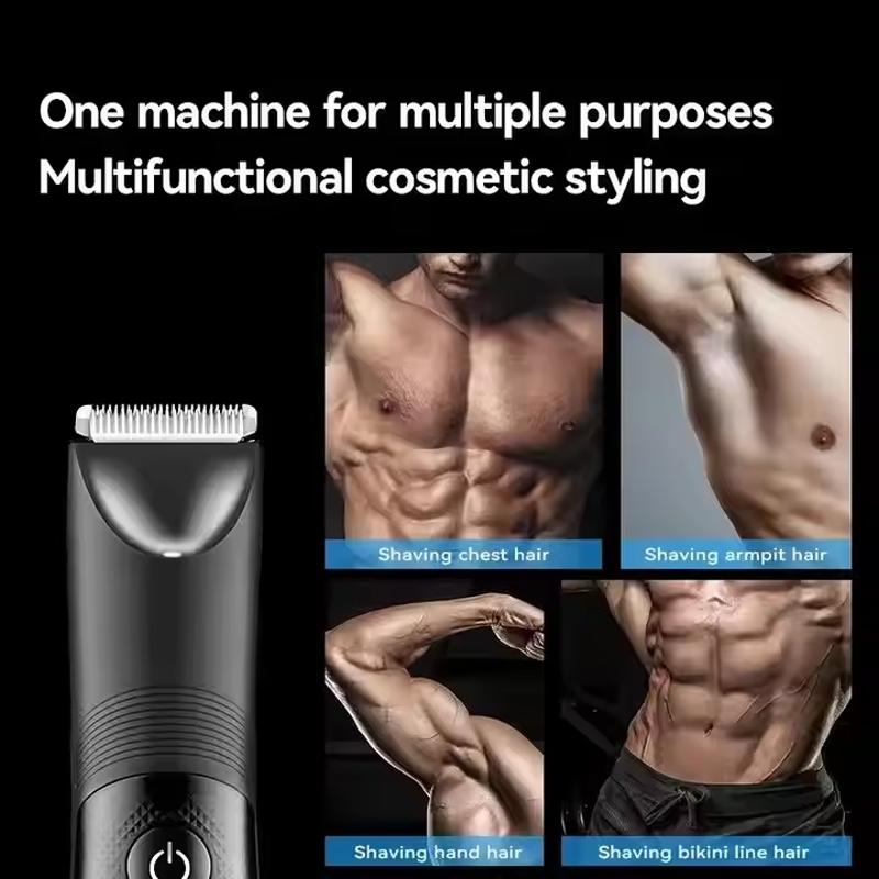 Waterproof razor, ceramic cutting machine, full-body hair trimmer, painless facial electric groin clipper tool