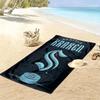 Seattle Kraken Hockey print Quick Dry Beach Towel Microfiber Absorbent Portable Travel Swimming Towel
