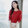 Women's Spring/Summer Mulberry Silk Blouse - Solid Color, Round Neck (A3659)
