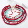 Z's Baroque Multi-layer Beaded Clavicle Necklace
