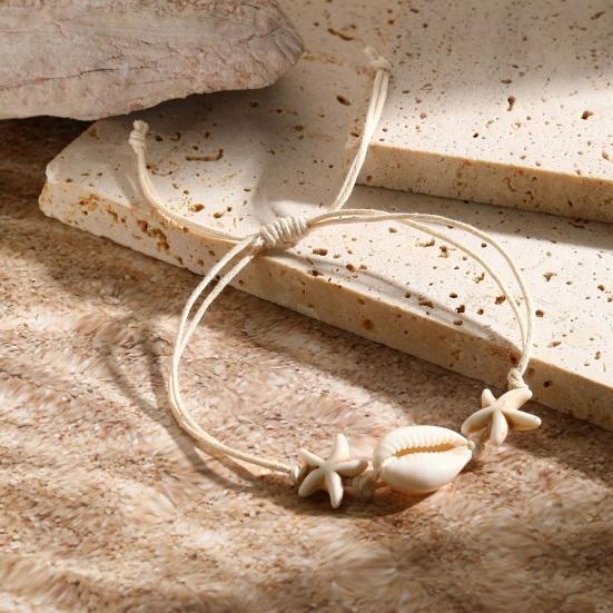 Lot De 12 Bracelets Coquillage Boho Pour Femme - Perles Et Coquillages, Taille Réglable - Style Plage, été, Cadeau (alliage)