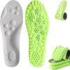 Semelles Steppers pour Hommes Femmes, Semelle Intérieure Technologie Nuage 4D, Semelles Orthopédiques en Mousse à Mémoire pour Chaussures (2 Pièces Gris Vert, 7-8.5 Homme/9-10.5 Femme)
