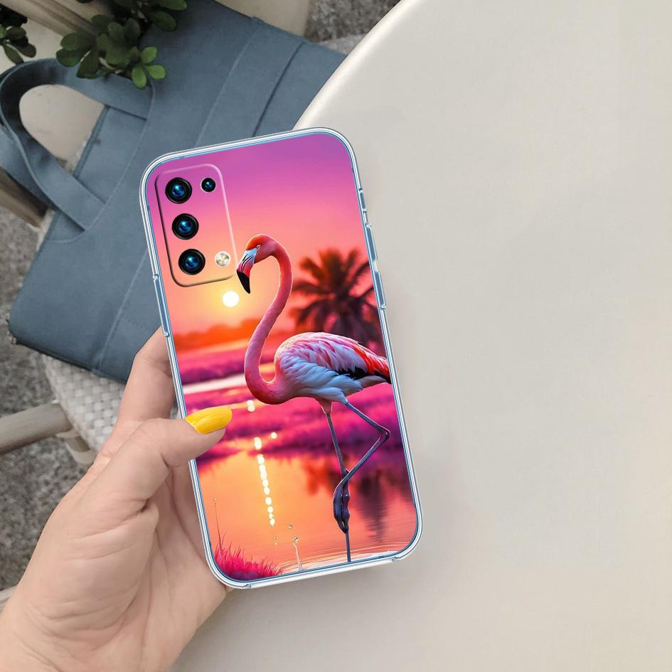 CJ54 Flamingos Pink Bird Flower Case for LG K22 K30 K40 K40S K41 K42 K50 K50S K51 K51S K52 K61 K62 K71 K92 Q60 Q61 V40 V50 V60