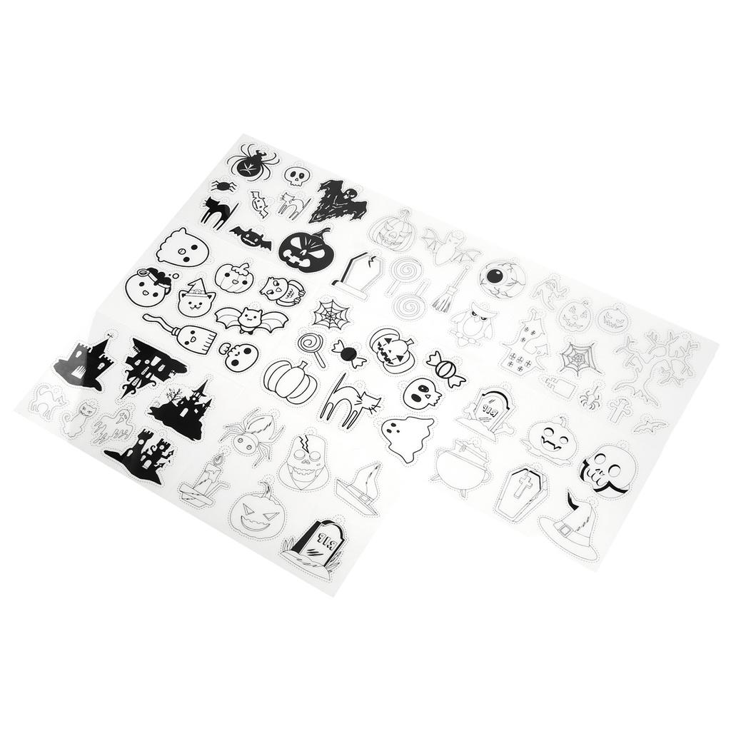 8Pcs Heat Shrink Sheets Halloween Style Wide Application Easy To Create Shrinky Paper Art Films for