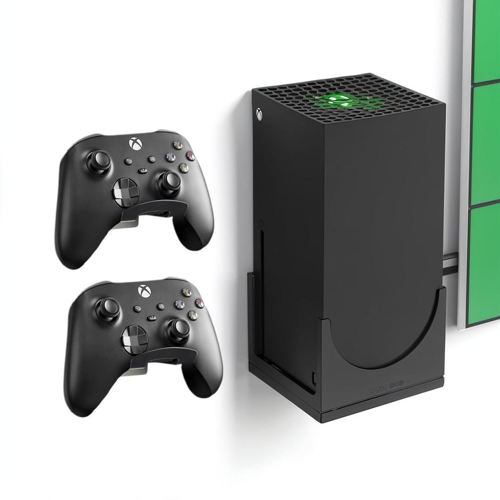 KAIXUANMAN Controller Stand Magnet Controller Holder Metal Headphone Stand Game Controller Storage Rack Controller Holder Game Accessories Black