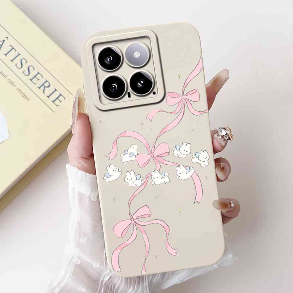 Cover For Xiaomi 14 Case Silicone Shockproof Soft Camera Protective Pattern Matte For Xiaomi 14 Mi14 Xiaomi14 5G 2023 Cases
