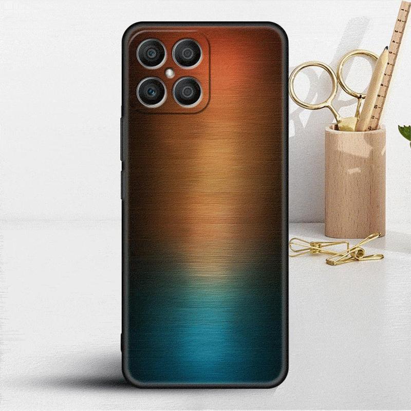 

Чехол с текстурой темного шлифованного металла и классным принтом для Honor X8 X8a 90 X9a 8X 70 50 20 Magic5 Pro 9X P60 P50 Черный Мягкий Чехол для Телефона Honor 90