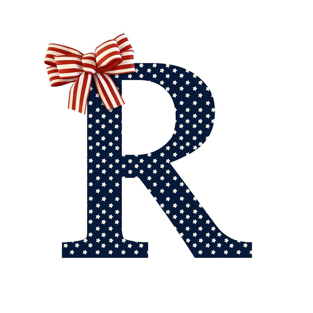 26 Letter House Sign 4th Independence Day Wooden House Sign Decoration