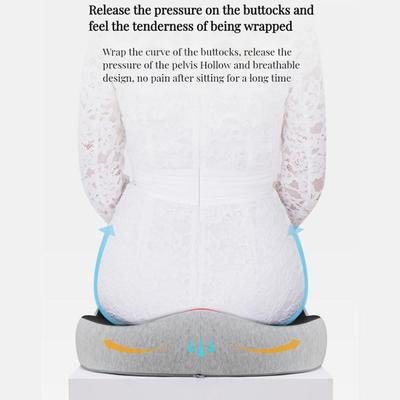 Office Seat Cushion Backrest Integrated Seat Cushion For Lumbar Support Pressure Relief Memory Foam Seat Cushion