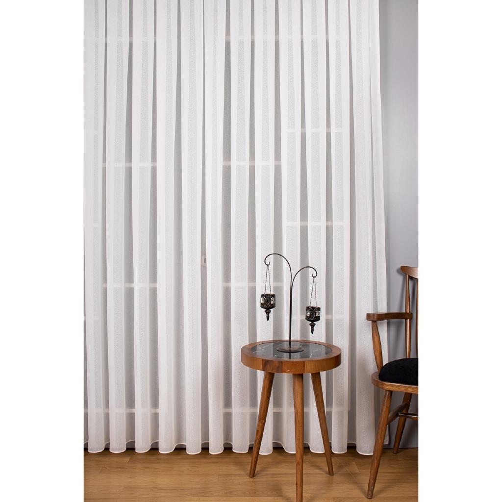 Breaked Floor Flat Tül Curtain 1/3 Frequent Pile